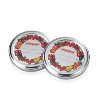 LEIFHEIT Gomas de conserva 10 uds. Ø8,2 cm para tarros con borde redondo Ø7,5 cm