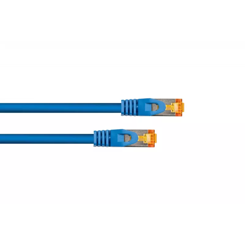 Cable Cat.7 S/FTP Patch RJ45 TPE libre de halógenos azul 1,5m Kabelmeister
