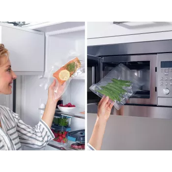 Bolsas de vacío pack de 50 20x30 cm, sin BPA, aptas para sous-vide y congelación, universales LEIFHEIT