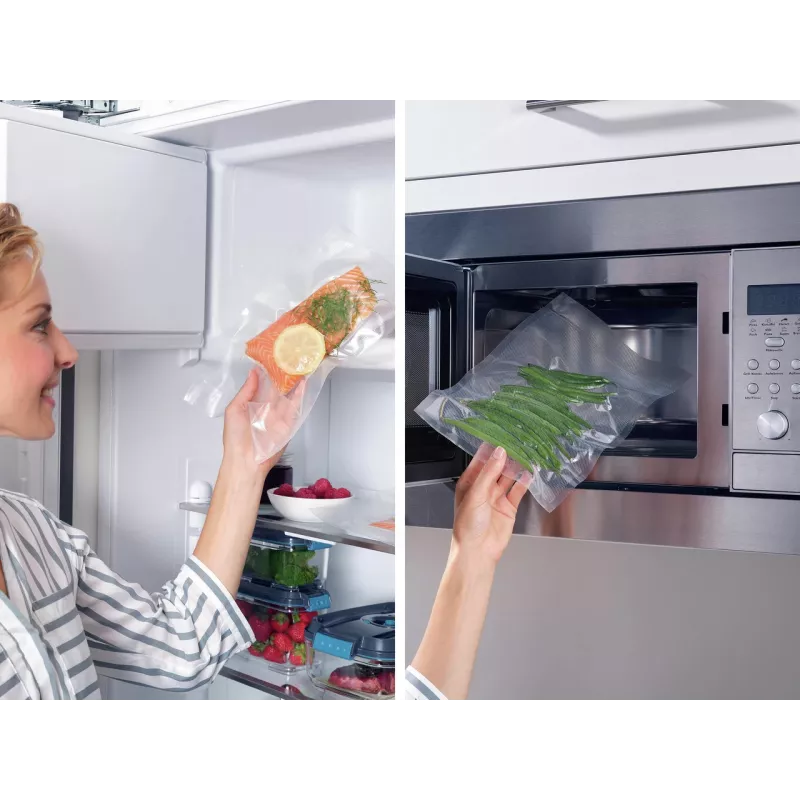 Bolsas de vacío pack de 50 20x30 cm, sin BPA, aptas para sous-vide y congelación, universales LEIFHEIT