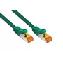 Cable Cat.7 S/FTP Patch, RJ45, funda TPE, verde, 5m KABELMEISTER