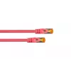 Cable RJ45 Patch Cat.7 sin conector, funda TPE altamente flexible, libre de halógenos, magenta, 2m Kabelmeister