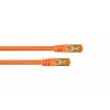 Cable Cat.7 sin conector RJ45 Patch, S/FTP, 10 Gbps, funda TPE, libre de halógenos, naranja, 0,15 m KABELMEISTER