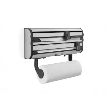 Dispensador de pared para papel, film y película Parat Royal, blanco/plata LEIFHEIT