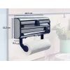 Dispensador de pared para papel, film y película Parat Royal, blanco/plata LEIFHEIT