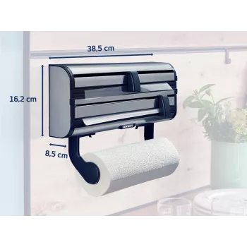Dispensador de pared para papel, film y película Parat Royal, blanco/plata LEIFHEIT