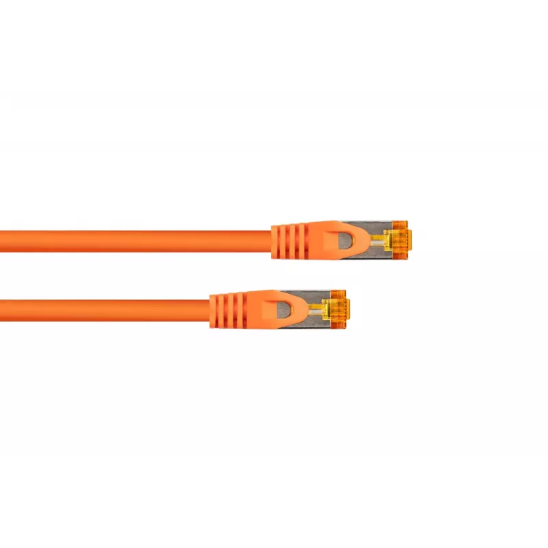 Cable Cat.7 S/FTP Patch, RJ45, TPE libre de halógenos, naranja, 3m Kabelmeister