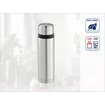 Botella isotérmica de acero inoxidable Thermos Coco 1,0L, plata LEIFHEIT