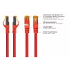 Cable Cat.7 S/FTP Patch, TPE libre de halógenos, rojo, 10m Kabelmeister