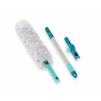 Set Superduster XL Pro Reach – cabezal de mopa antipolvo electrostática de 56 cm con mango de 43 cm LEIFHEIT