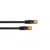 Cable RJ45 Patch Cat.7 S/FTP, funda TPE, libre de halógenos, negro, 0,15m Kabelmeister