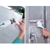 Boquilla de succión de repuesto Nemo para mamparas de ducha, azulejos y espejos – labio de silicona de 170 mm, gris/blanco LEIFHEIT