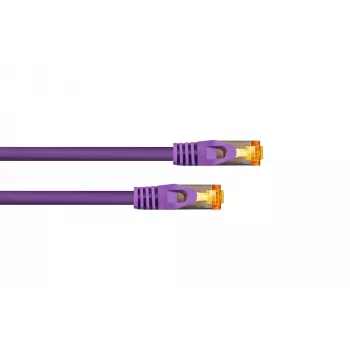Cable Cat.7 S/FTP Patch RJ45, TPE, libre de halógenos, violeta, 5m KABELMEISTER
