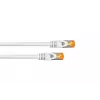 Cable Cat.7 S/FTP Patch, 0,15m, blanco, funda TPE libre de halógenos, 10 Gbps KABELMEISTER