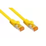 Cable Cat.7 S/FTP Patch KABELMEISTER, RJ45, funda TPE, libre de halógenos, amarillo, 1m