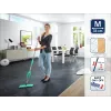 Fregona Picobello M Micro Duo LEIFHEIT con mango telescópico, 33 cm de ancho de limpieza, verde/blanco