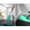 Fregona Picobello M Micro Duo LEIFHEIT con mango telescópico, 33 cm de ancho de limpieza, verde/blanco