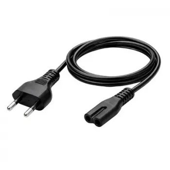 MediaRange MRCS346 Cable de alimentación IEC 1,5 m conector macho europeo a C7 Figure-8 negro