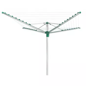 LEIFHEIT Linomatic 400 Easy tendedero giratorio 40 m, aluminio, plata/azul