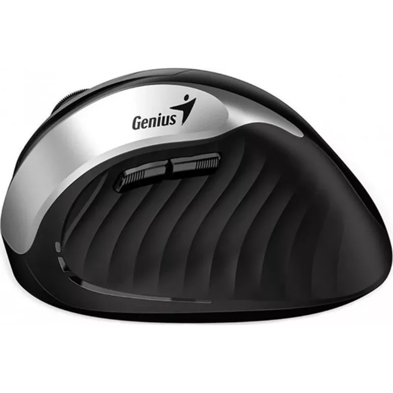 Ratón inalámbrico Genius Ergo 8250S, 1600 DPI, negro/plata