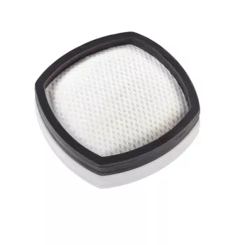 LEIFHEIT microfiltro MIF para aspirador de batería Regulus PowerVac 2en1 – filtro de repuesto lavable y reutilizable, filtra polvo fino, alérgenos y pelo de mascotas, blanco/gris