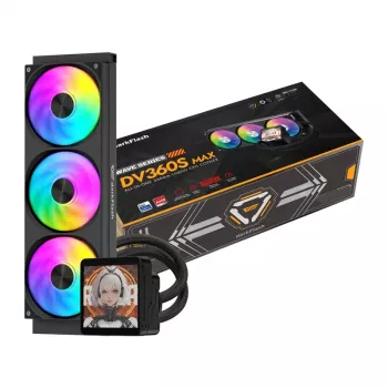 DarkFlash DV360S MAX refrigeración líquida AiO para CPU 360mm ARGB - negra