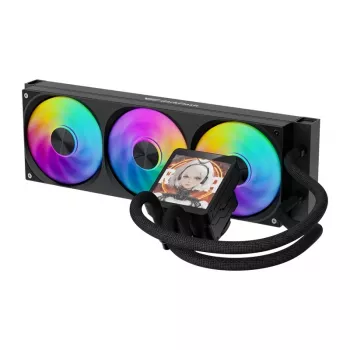 DarkFlash DV360S MAX refrigeración líquida AiO para CPU 360mm ARGB - negra