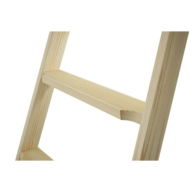 HAILO H77 ComfortLine escalera de tijera de madera de doble acceso 2x5 peldaños