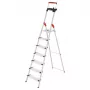 HAILO L85 ComfortLine escalera doméstica de aluminio, 7 peldaños, 150 kg, EN 131