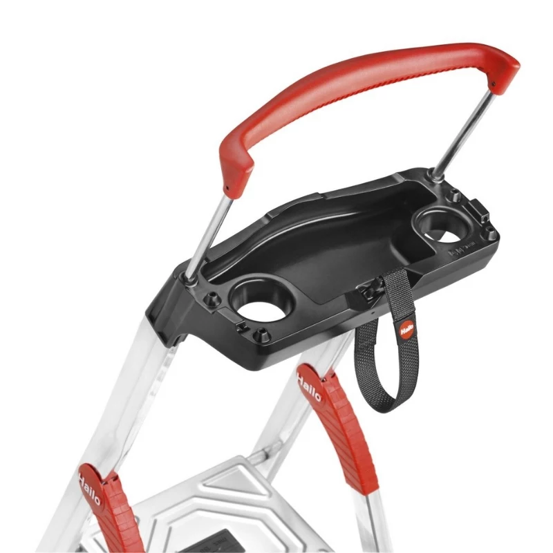 HAILO L85 ComfortLine escalera doméstica de aluminio, 7 peldaños, 150 kg, EN 131