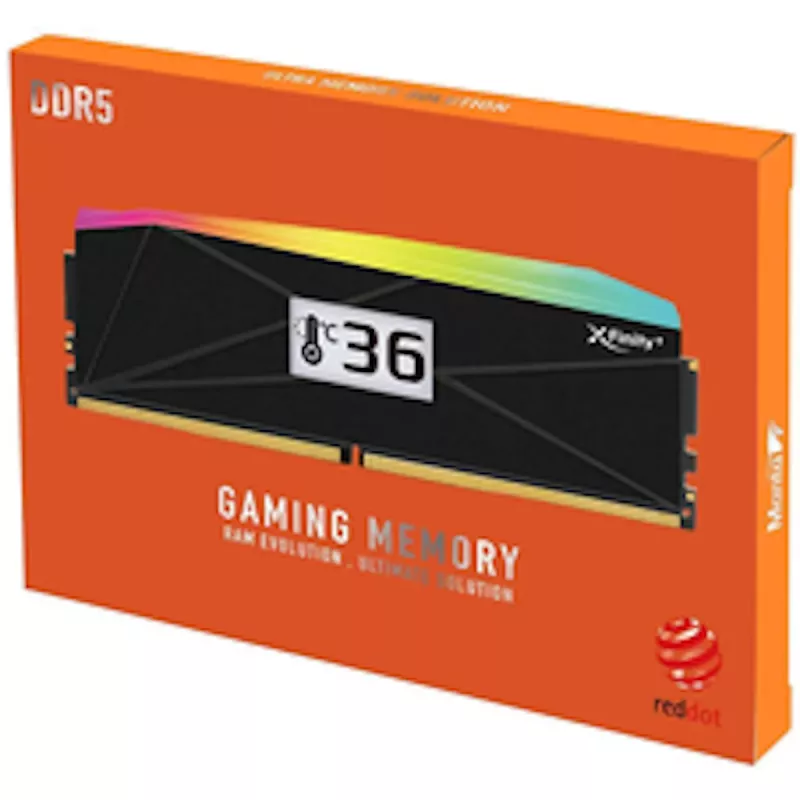 V-Color Manta XFinity+ aRGB 32GB (2x16GB) DDR5-6000 CL28 kit de memoria RAM para PC de sobremesa, negro