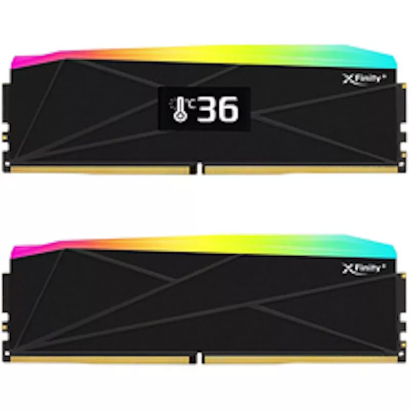 V-Color Manta XFinity+ aRGB 32GB (2x16GB) DDR5-6000 CL28 kit de memoria RAM para PC de sobremesa, negro