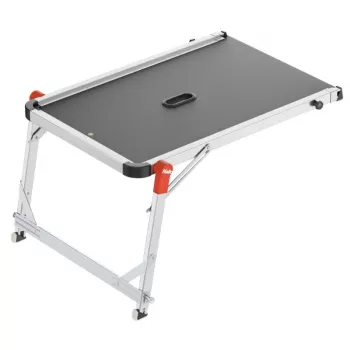 HAILO TP2 Pro plataforma para escaleras – plataforma de trabajo de aluminio ajustable para escaleras, 150 kg, EN 131