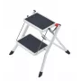 HAILO escalera plegable MK60 StandardLine acero 2 peldaños blanco