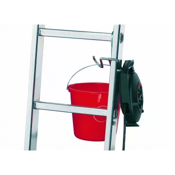 HAILO SafetyLine gancho para cubo 9952-001 accesorio para escalera con soporte para herramientas y pinza para cables