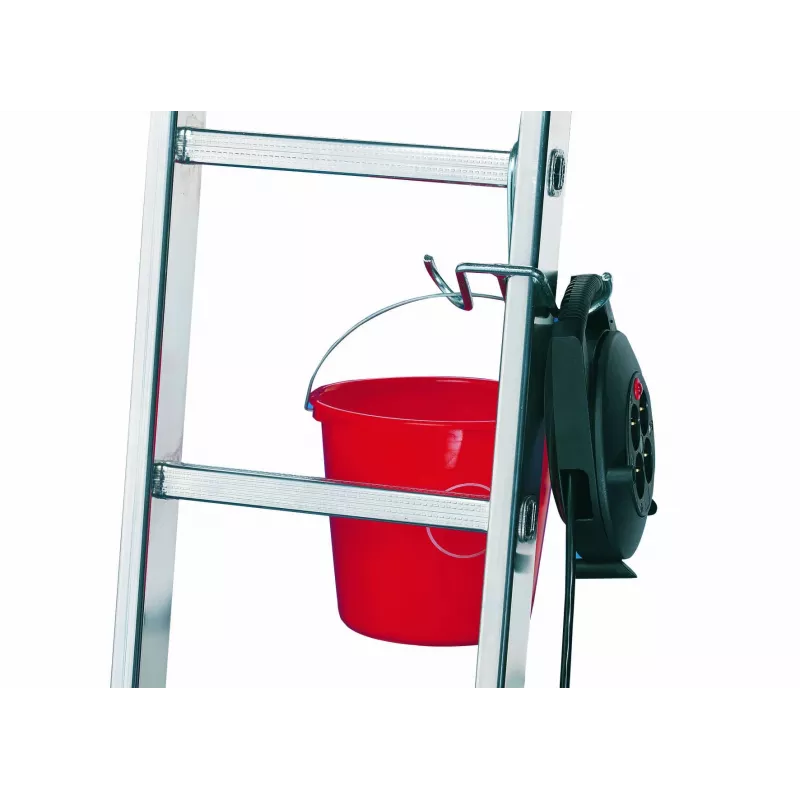 HAILO SafetyLine gancho para cubo 9952-001 accesorio para escalera con soporte para herramientas y pinza para cables