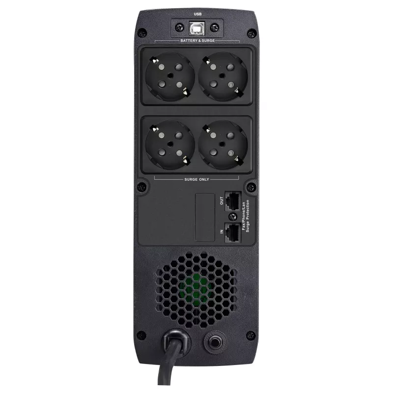 FSP ST 850 Tower 850VA 510W SAI line-interactive con protección RJ45 y 4 tomas Schuko