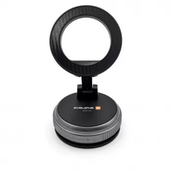 Evelatus Premium soporte de coche magnético giratorio para móvil negro