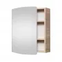 Armario de baño SV54 roble Sonoma de pared con 2 puertas y 2 estantes