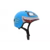 Hornit Shark casco de bicicleta para niños con luz LED, Azul/Gris, 48-53 cm