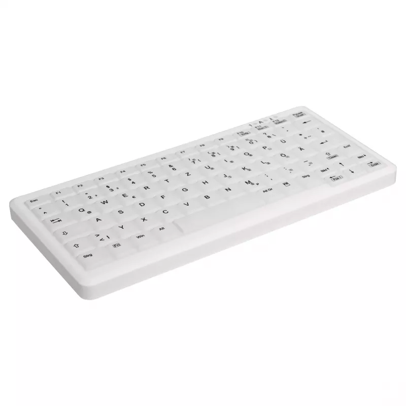 CONTOUR DESIGN Active Key MedicalKey AK-C4110 teclado inalámbrico, QWERTZ DE, blanco, IP68 desinfectable, recargable