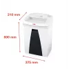 HSM Securio B22 destructora de documentos corte en tiras 3,9mm blanco 16 hojas