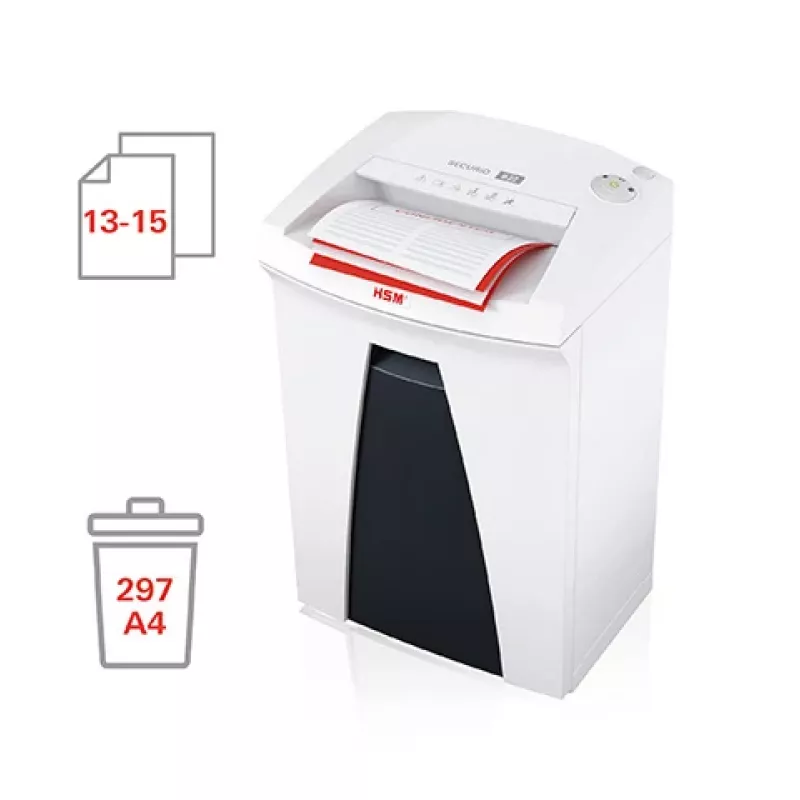 HSM Securio B22 destructora de documentos corte en tiras 3,9mm blanco 16 hojas