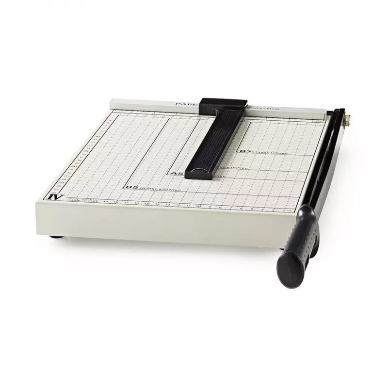 Nedis PACU110A4 cortapapeles rotativo A4 10 hojas negro gris