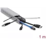 Delock canaleta para cables 40 x 25 mm - longitud 1 m gris