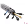 Delock canaleta para cables 25 x 50 mm, longitud 1 m, gris