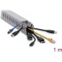 Delock canaleta para cables 40 x 50 mm - longitud 1 m gris