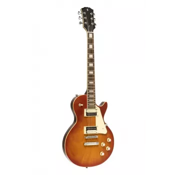 Stagg SEL-STD Vintage Sunburst guitarra eléctrica con mástil encolado, cuerpo de aliso, diapasón de palisandro, pastillas HH