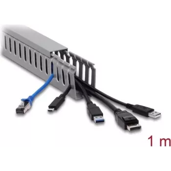 Delock canaleta para cables 30 x 50 mm, 1 m, gris