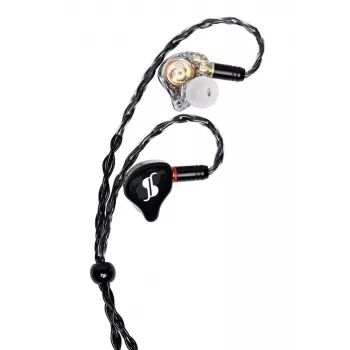 Stagg SPM-PRO BK auriculares de monitor in-ear con drivers dinámicos de 10mm, cable desmontable, negro